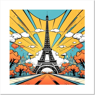 Eiffel Tower Pop Art Posters and Art